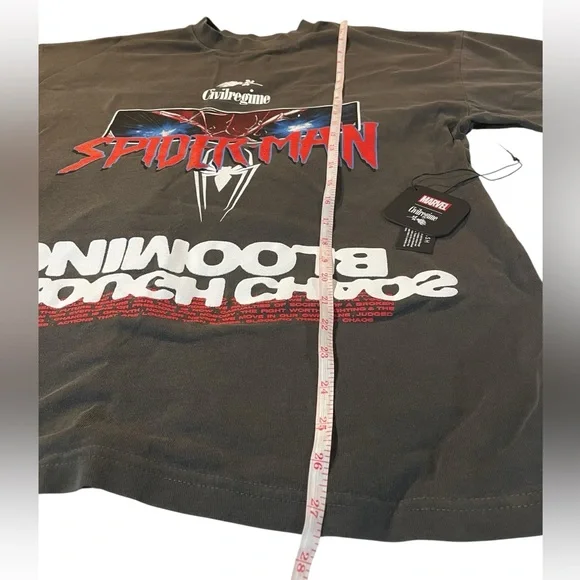 Civil Regime X Marvel Spider-Man Graphic Tee - Black - Picture 9 of 11